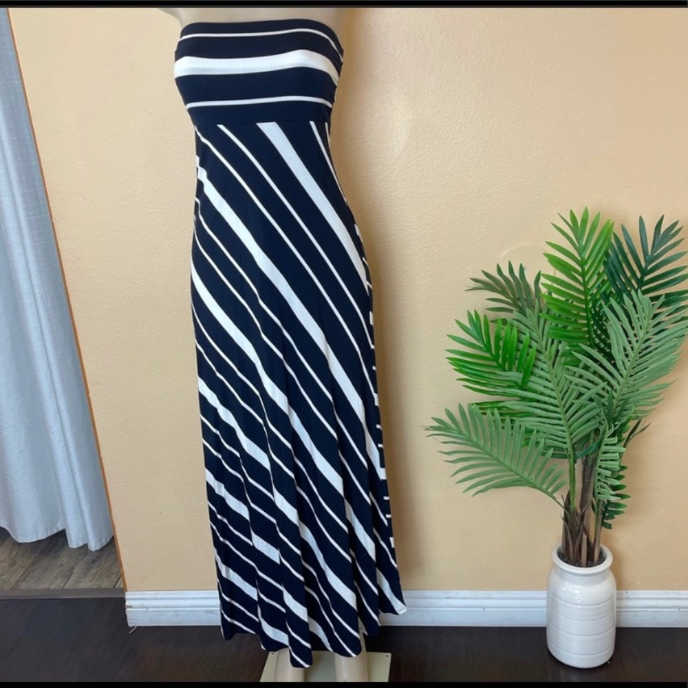 Banana Republic strapless maxi dress petite L